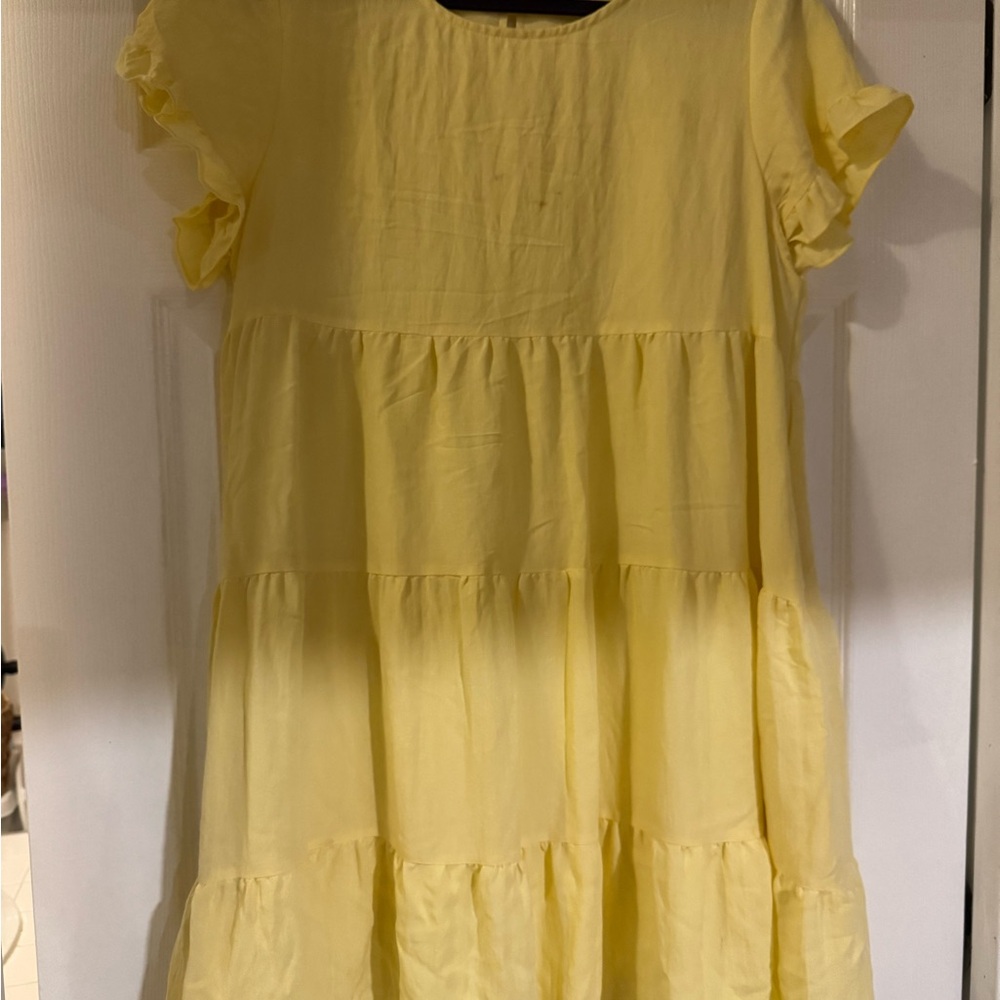 Sugarlips Yellow a line Dress size large